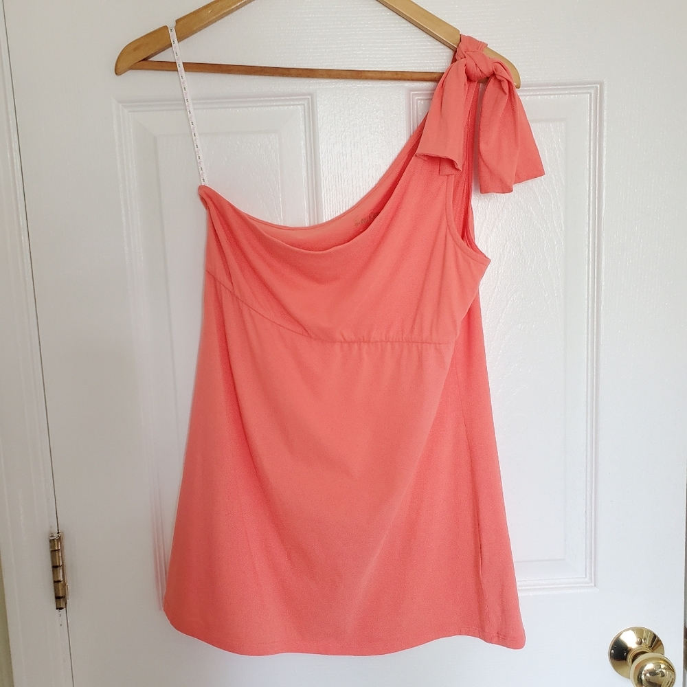 Lilly Pulitzer One Shoulder Bow Tank